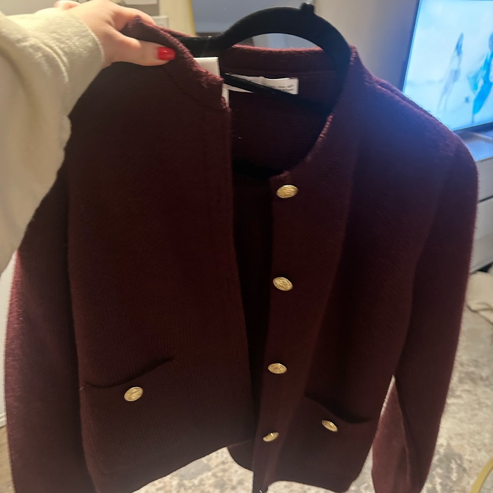 Zara Elegant Burgundy Women's Jacket